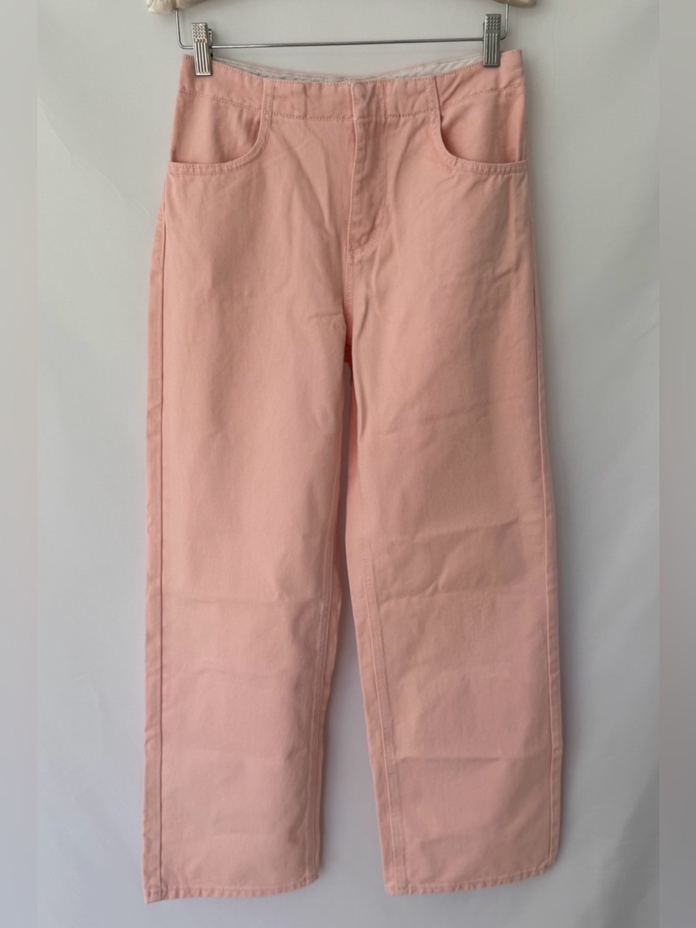 Vici - Light Pink Straight-Leg Jeans